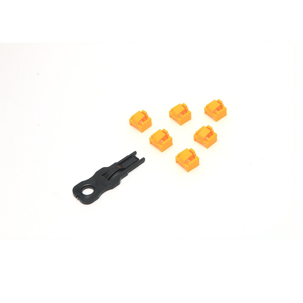 RJ45 Mesh Port Lock (Orange)